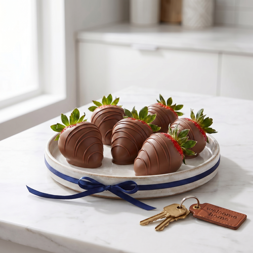 Milk Chocolate-Dipped Strawberries