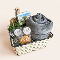 Silver closing gift basket