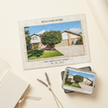 Custom puzzle of their new home