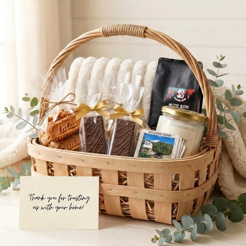 Modern Farmhouse Gold basket